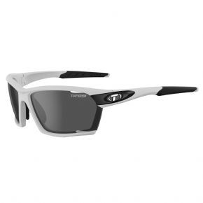 Tifosi Kilo Interchangeable 3 Lens Sunglasses White/Black - Fully wrapped and aero-dynamic Bronx offers full coverage and durable comfort